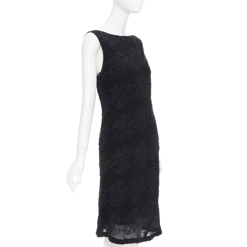 Women's Jil Sander Floral Cloque Sheer Dress