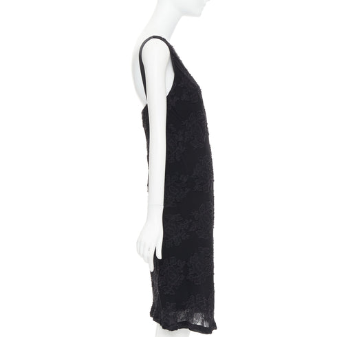 Women's Jil Sander Floral Cloque Sheer Dress