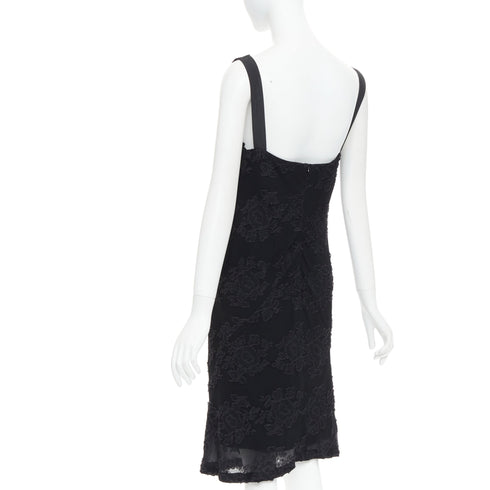 Women's Jil Sander Floral Cloque Sheer Dress
