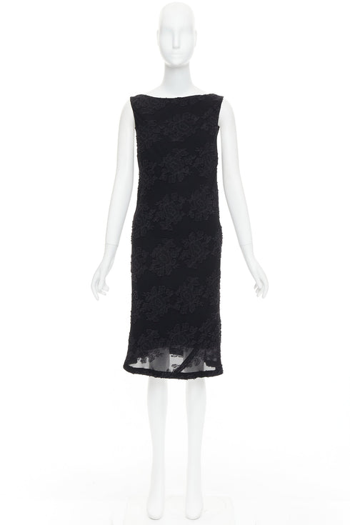 Women's Jil Sander Floral Cloque Sheer Dress