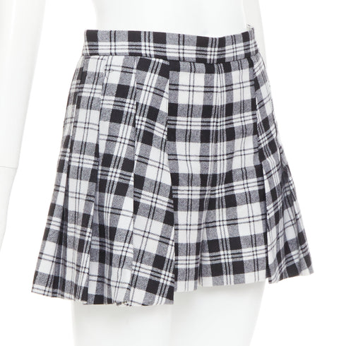Women's Red Valentino Virgin Wool Checked Skort
