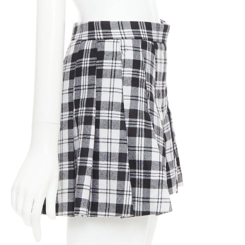 Women's Red Valentino Virgin Wool Checked Skort
