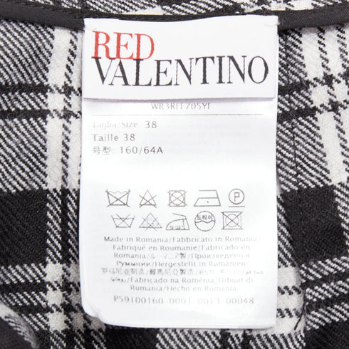 Women's Red Valentino Virgin Wool Checked Skort