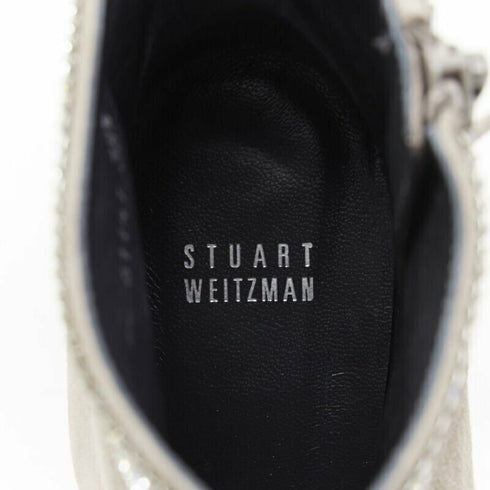 Women's Stuart Weitzman Suede Crystal Booties