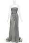 Women's Alexandre Vauthier Strapless High Slit Gown