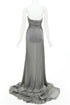 Women's Alexandre Vauthier Strapless High Slit Gown