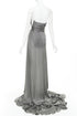 Women's Alexandre Vauthier Strapless High Slit Gown