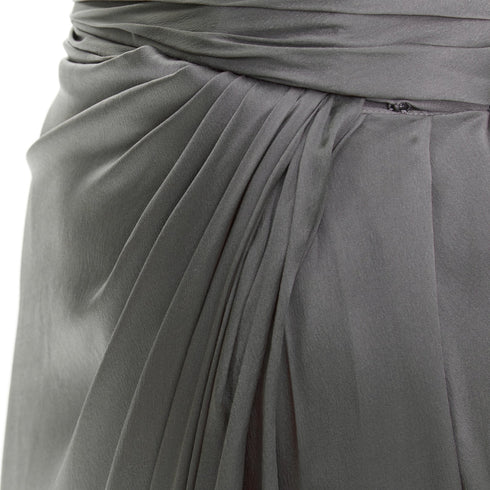 Women's Alexandre Vauthier Strapless High Slit Gown