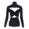 Women's Jil Sander Open Back Ruched Turtleneck