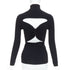 Women's Jil Sander Open Back Ruched Turtleneck