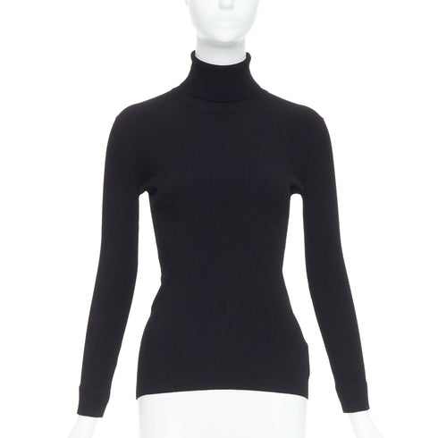 Women's Jil Sander Open Back Ruched Turtleneck