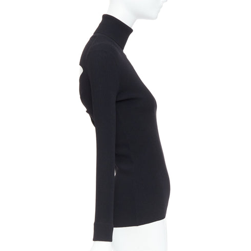 Women's Jil Sander Open Back Ruched Turtleneck