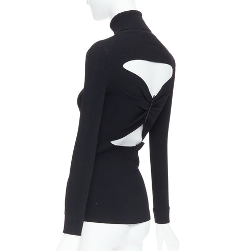 Women's Jil Sander Open Back Ruched Turtleneck