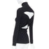 Women's Jil Sander Open Back Ruched Turtleneck