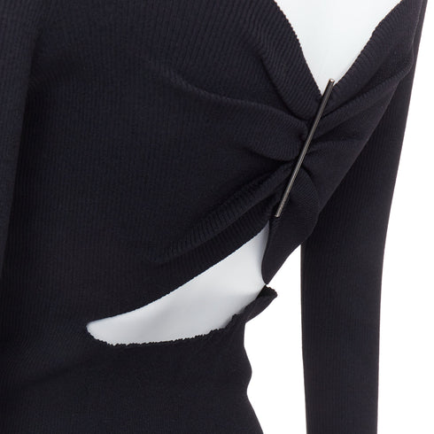 Women's Jil Sander Open Back Ruched Turtleneck