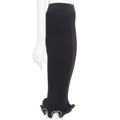Women's Alexandre Vauthier Crystal Ruffle Skirt