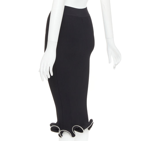 Women's Alexandre Vauthier Crystal Ruffle Skirt