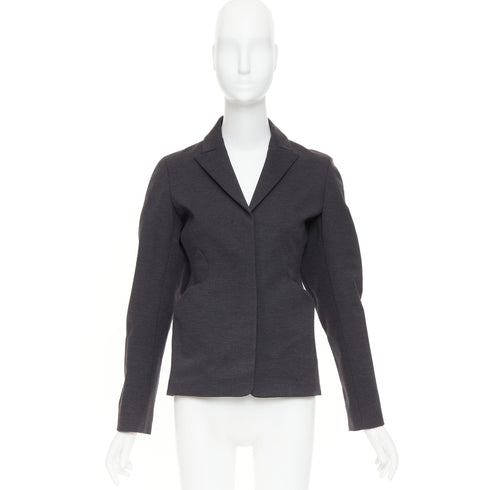 Women's Jil Sander Grey Wool Hourglass Blazer