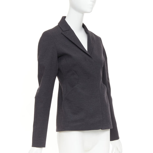 Women's Jil Sander Grey Wool Hourglass Blazer