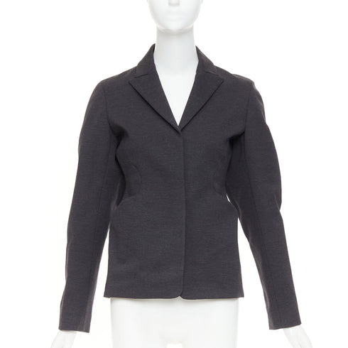 Women's Jil Sander Grey Wool Hourglass Blazer