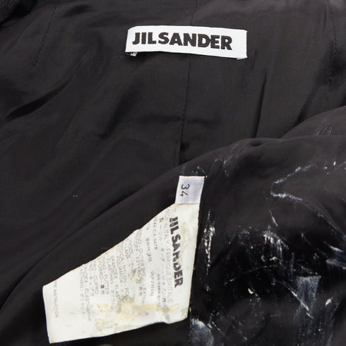 Women's Jil Sander Grey Wool Hourglass Blazer