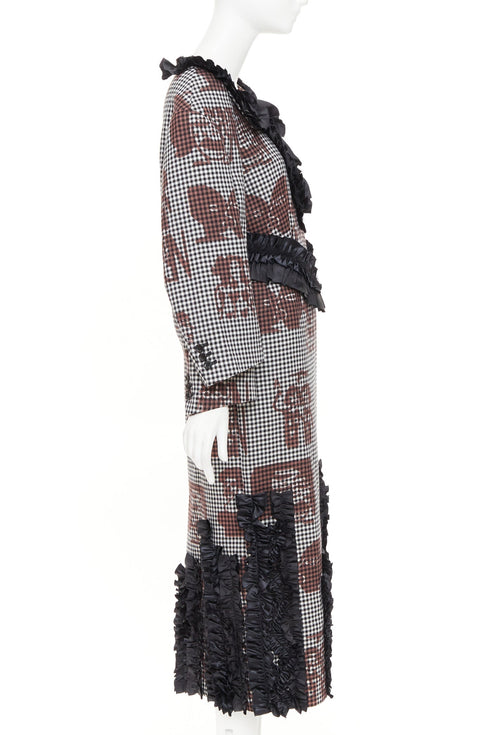 Women's Comme Des Garcons 2019 Wool Gingham Dress