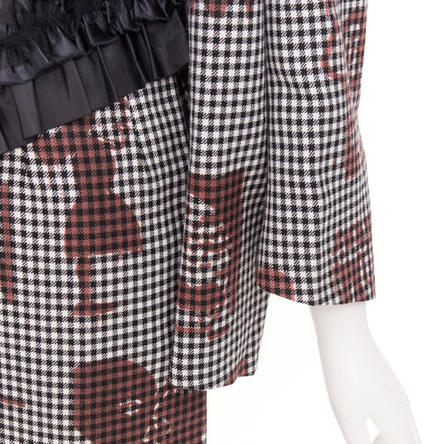 Women's Comme Des Garcons 2019 Wool Gingham Dress