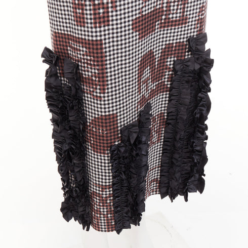 Women's Comme Des Garcons 2019 Wool Gingham Dress
