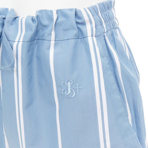 Women's Jil Sander Striped Drawstring Boxer Shorts