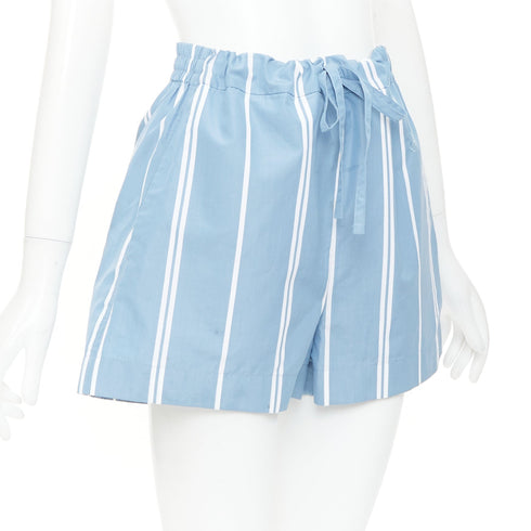Women's Jil Sander Striped Drawstring Boxer Shorts