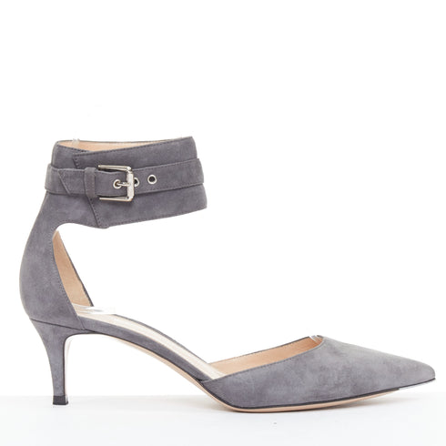 Women's Gianvito Rossi Suede Cuff Ankle Pumps