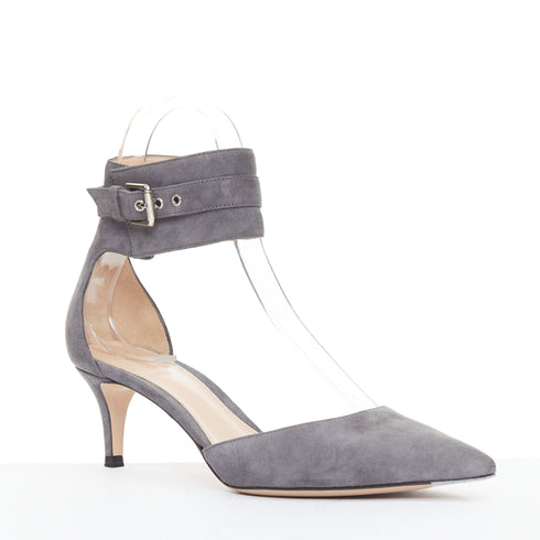 Women's Gianvito Rossi Suede Cuff Ankle Pumps