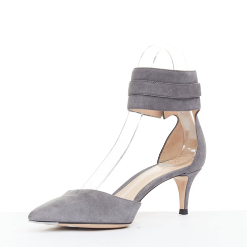 Women's Gianvito Rossi Suede Cuff Ankle Pumps