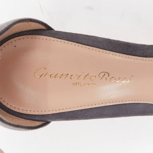 Women's Gianvito Rossi Suede Cuff Ankle Pumps