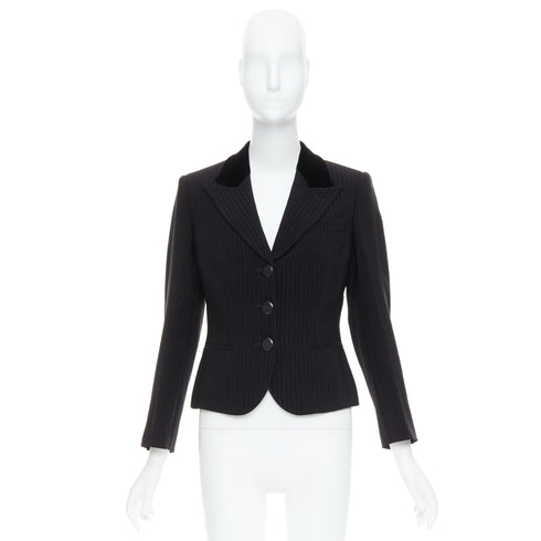 Women's Giorgio Armani Velvet Trim Tuxedo Blazer