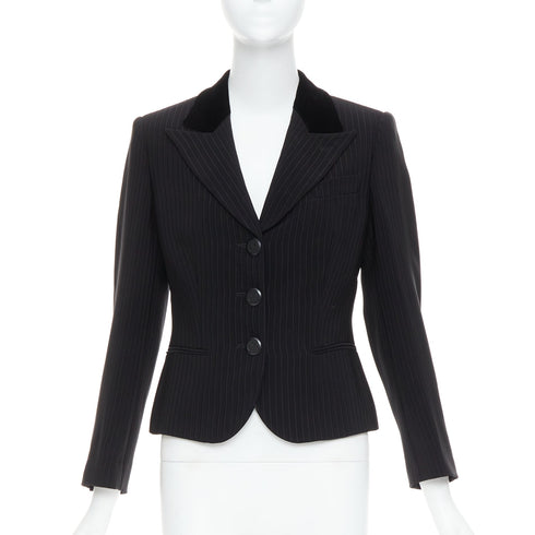 Women's Giorgio Armani Velvet Trim Tuxedo Blazer