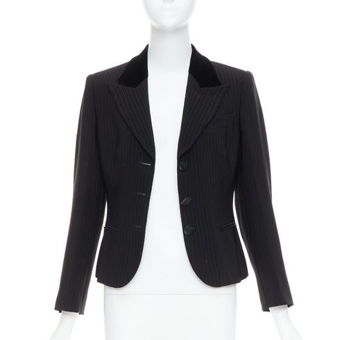 Women's Giorgio Armani Velvet Trim Tuxedo Blazer