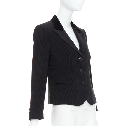 Women's Giorgio Armani Velvet Trim Tuxedo Blazer