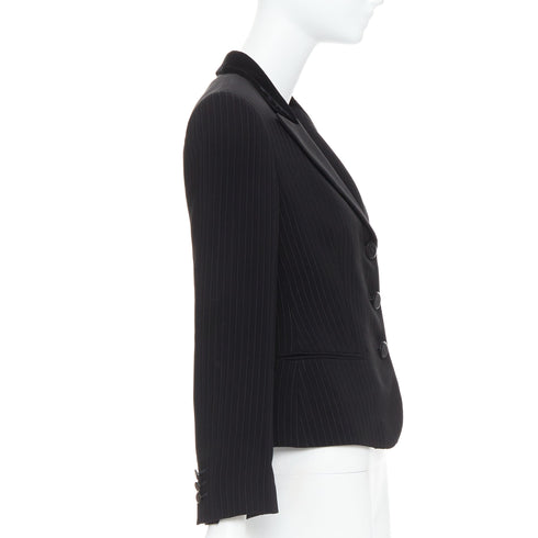 Women's Giorgio Armani Velvet Trim Tuxedo Blazer