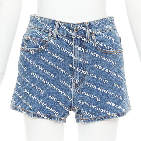 Women's Alexander Wang Bite Rhinestone Shorts