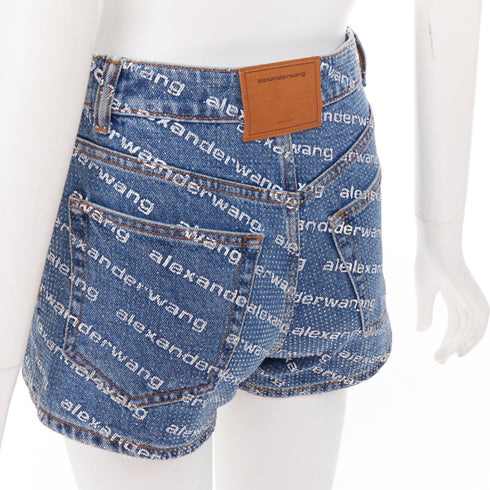 Women's Alexander Wang Bite Rhinestone Shorts