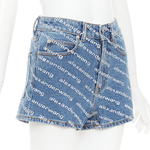 Women's Alexander Wang Bite Rhinestone Shorts