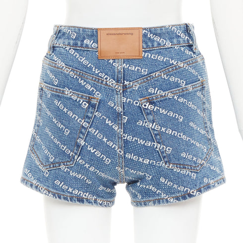 Women's Alexander Wang Bite Rhinestone Shorts