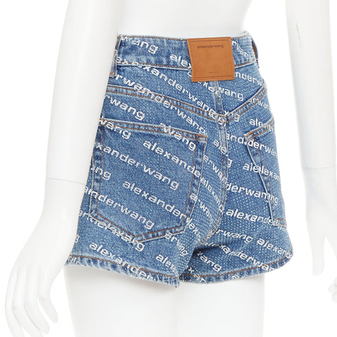 Women's Alexander Wang Bite Rhinestone Shorts