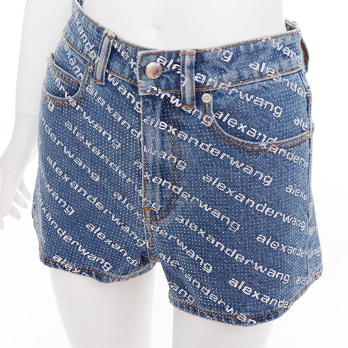 Women's Alexander Wang Bite Rhinestone Shorts