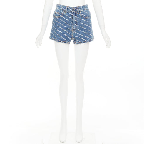 Women's Alexander Wang Bite Rhinestone Shorts