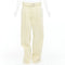 Women's Jil Sander Cotton Belted Wide Leg Pants