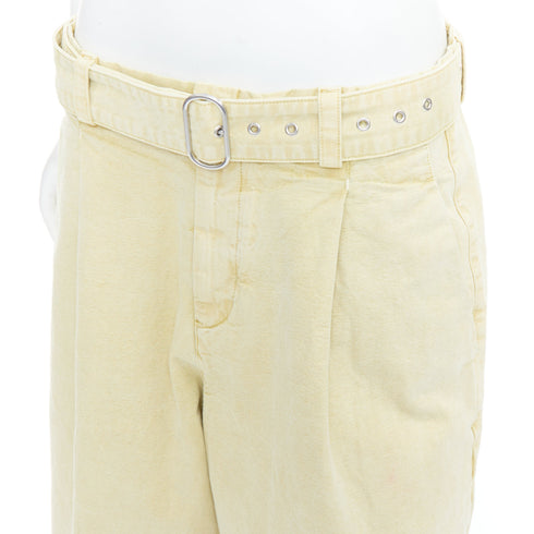 Women's Jil Sander Cotton Belted Wide Leg Pants