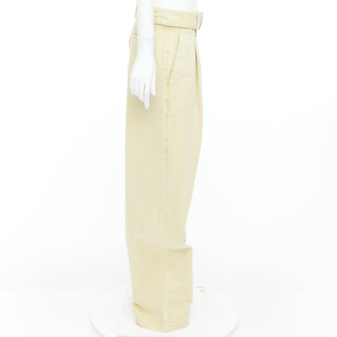 Women's Jil Sander Cotton Belted Wide Leg Pants