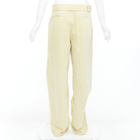 Women's Jil Sander Cotton Belted Wide Leg Pants